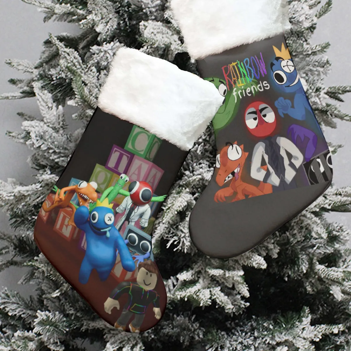 Rainbow Friends Christmas Socks