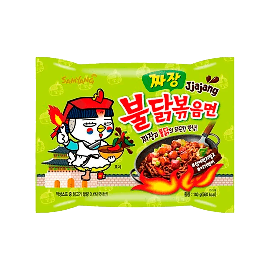 Samyang Buldak Jjajang Black Beans Chicken Flavor Spicy Noodles