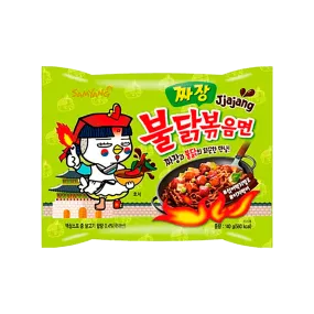 Samyang Buldak Jjajang Black Beans Chicken Flavor Spicy Noodles