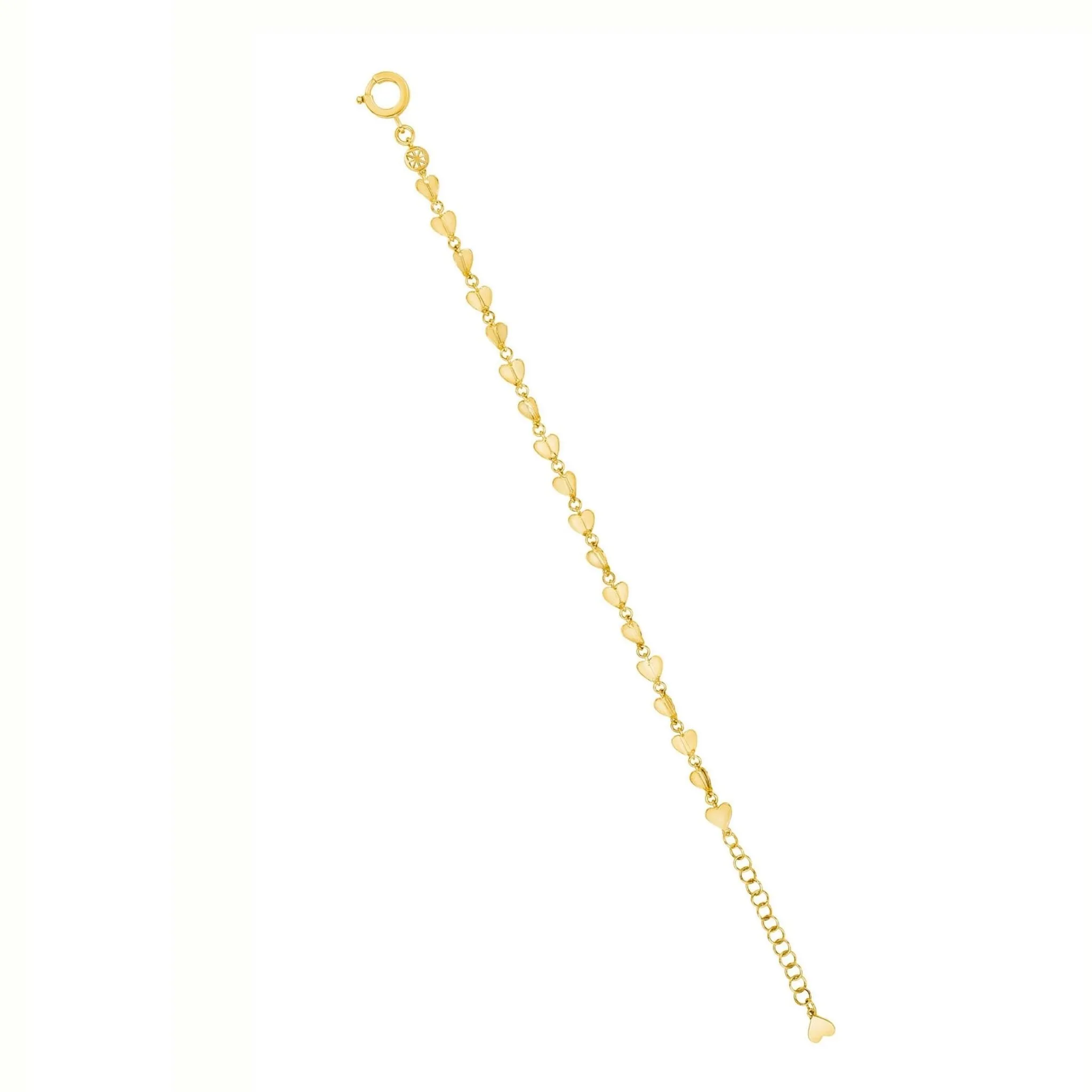 Small Yellow Gold Wings of Love Bracelet