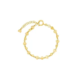 Small Yellow Gold Wings of Love Bracelet