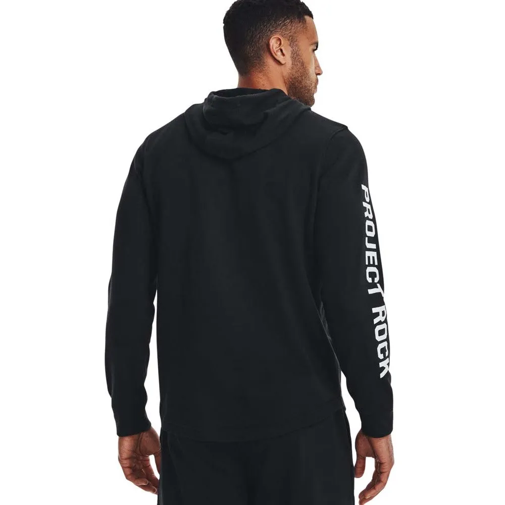 Sudadera Under Armour para Hombre Project Rock Terry Hoodie Negro