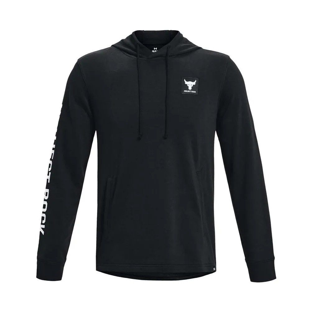 Sudadera Under Armour para Hombre Project Rock Terry Hoodie Negro