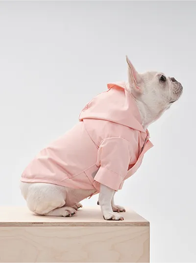 Tribeca adjustable velcro raincoat - Light Pink