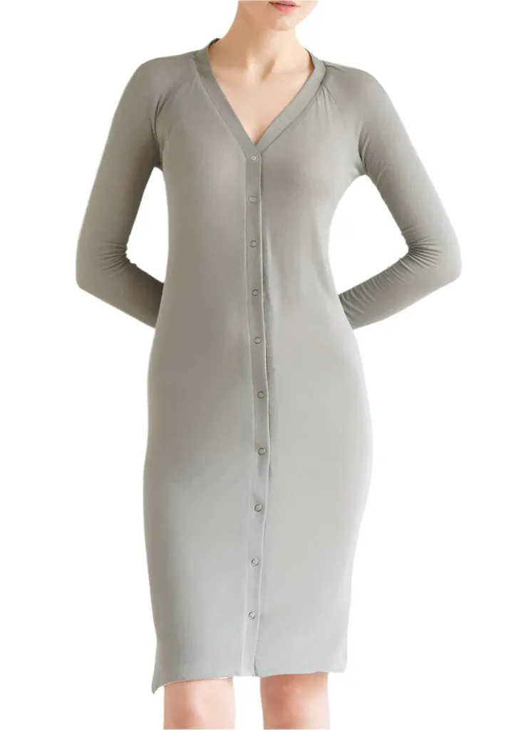 VERSA CARDIGAN/DRESS (DOVE/CREAM) - BIN Sale