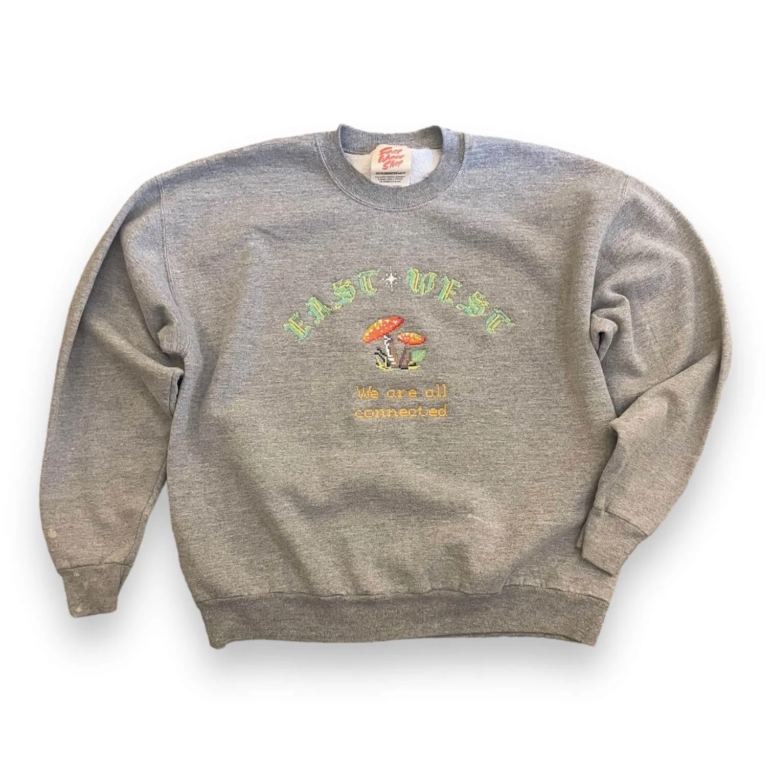 We Are All Connected Mushroom Sweatshirt #4.10 - Heather Grey XL