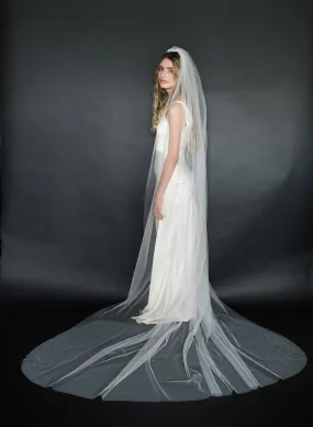 Whisper tulle fantasy train veil - Style #2009